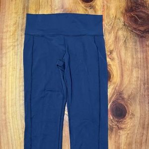 LULULEMON Womens Pants Navy Blue Athletic Yoga Straight leg Long 33"  W4-25